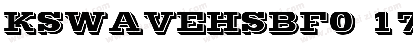 KSWAVEHSBF0 17 00字体转换